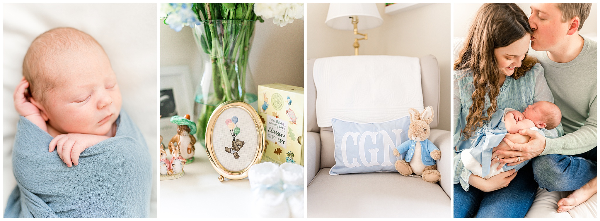 Peter Rabbit Inspired Newborn Boy Portraits – Richmond, Virginia