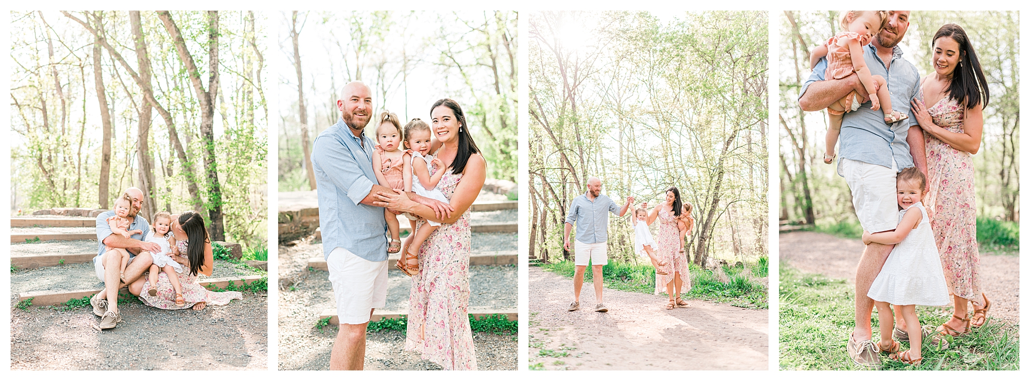 Spring Family Session at Manassas Battlefield with the Brannock Family of Four